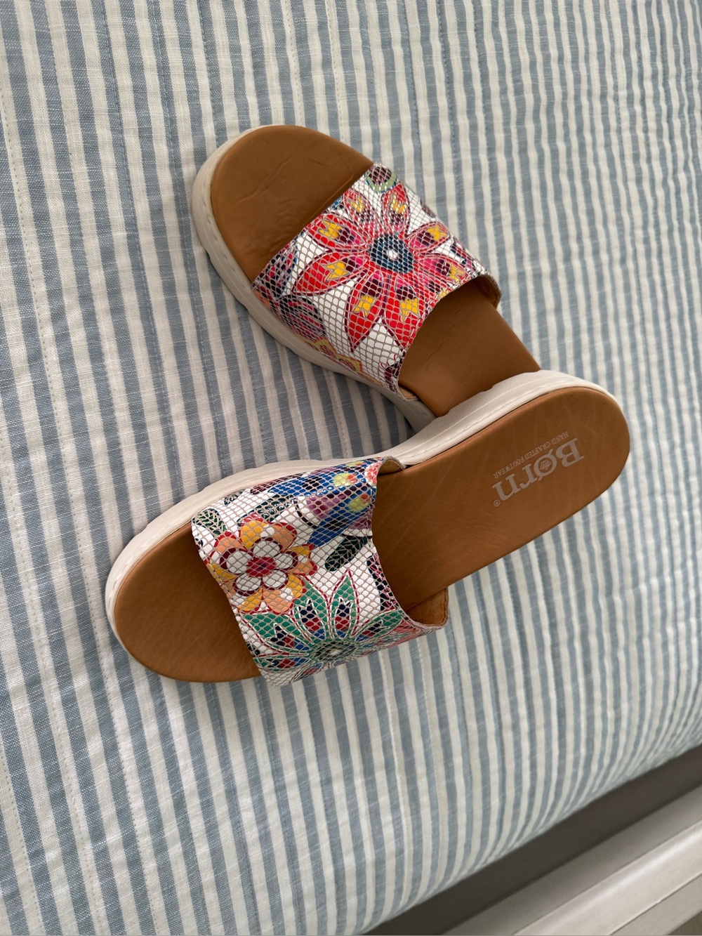 Born Floral Multicolor Slide Sandals